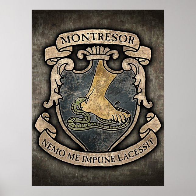 Póster Escudo de armas de Montresor (Frente)