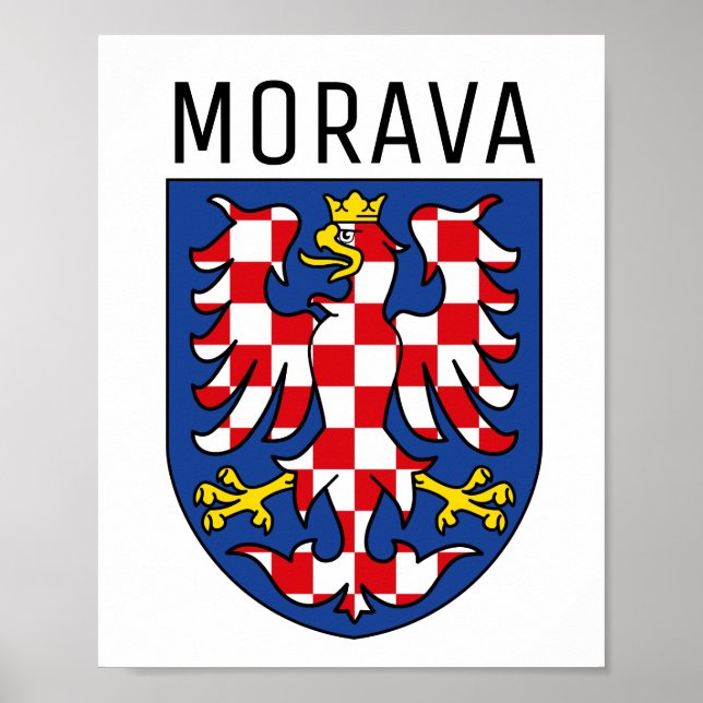 Póster Escudo de armas de Moravia - CZECHIA (Frente)