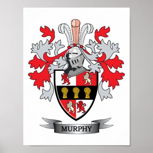 Póster Escudo de armas de Murphy (Frente)