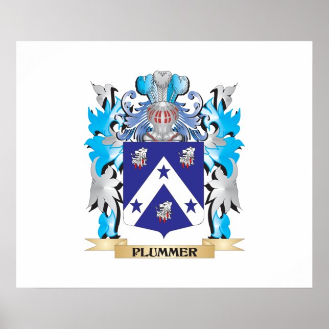Póster Escudo de armas de plomo - reposo familiar (Frente)
