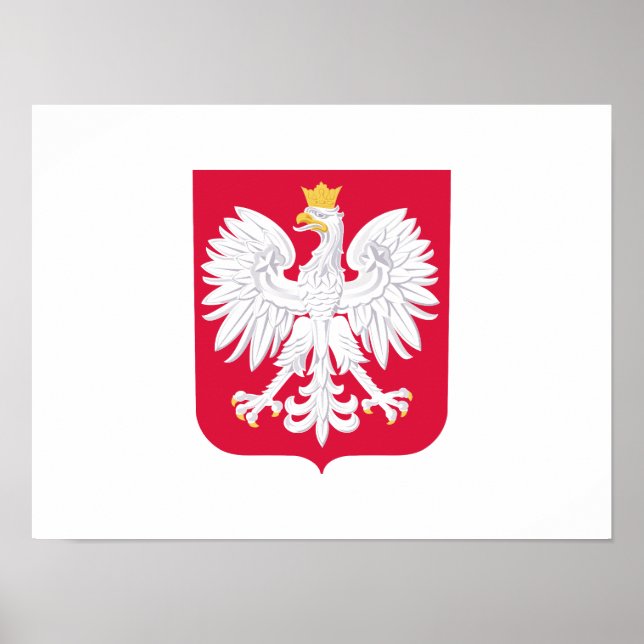 Póster Escudo de armas de Polonia (Frente)