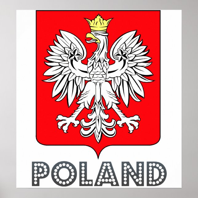 Póster Escudo de armas de Polonia (Frente)