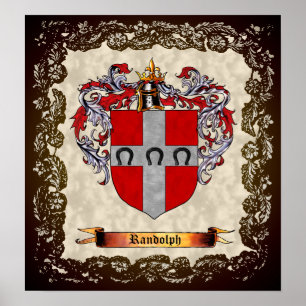 Póster Escudo de armas de Randolph