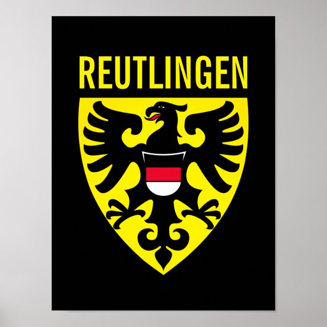 Póster Escudo de armas de Reutlingen - Alemania (Frente)