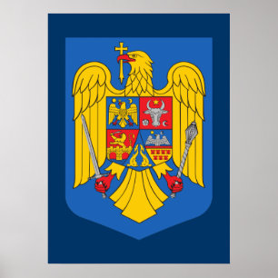Póster Escudo de armas de Rumania