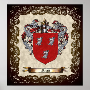 Póster Escudo de armas de Ryan