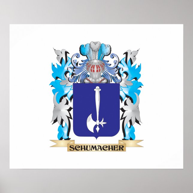 Póster Escudo de armas de Schumacher - reposo familiar (Frente)