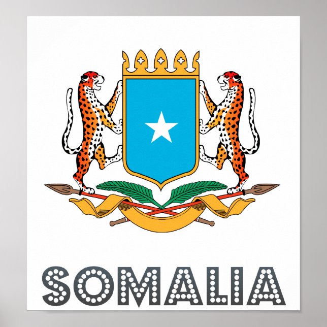 Póster Escudo de armas de Somalia (Frente)