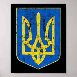 Póster Escudo de armas de Ucrania