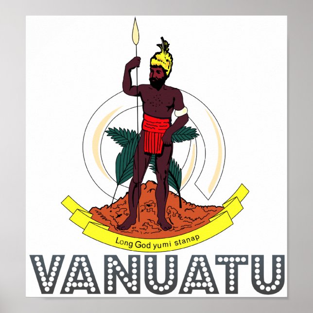Póster Escudo de armas de Vanuatu (Frente)