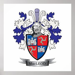 Póster Escudo de armas del escudo de la familia de