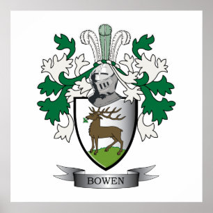 Póster Escudo de armas del escudo de la familia de Bowen