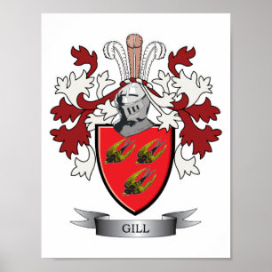 Póster Escudo de armas del escudo de la familia de la