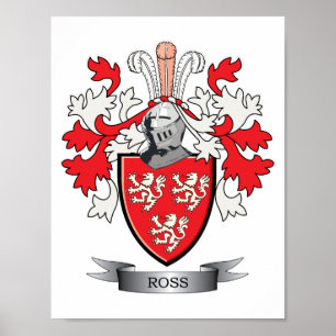 Póster Escudo de armas del escudo de la familia de Ross