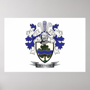 Póster Escudo de armas del escudo de la familia de Watson
