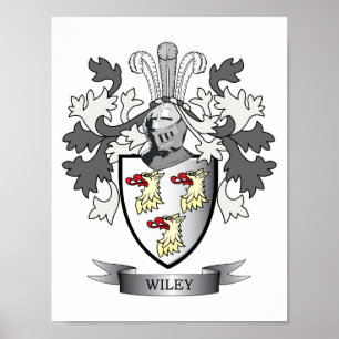 Póster Escudo de armas del escudo de la familia de Wiley