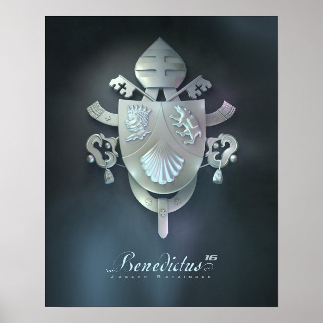 Póster Escudo de armas del Papa Benedicto (Frente)