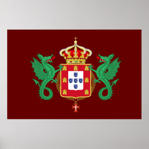 Póster Escudo de armas del Reino de Portugal 1640-1910