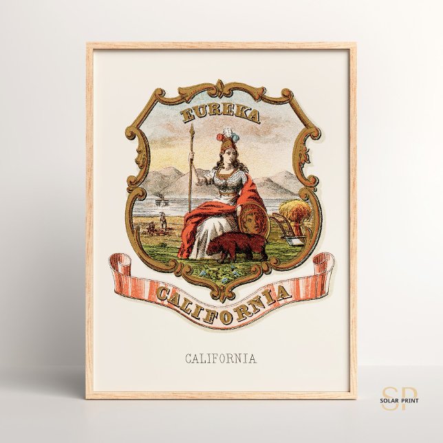 Póster Escudo de armas estatal Henry Mitchell California  (Subido por el creador)