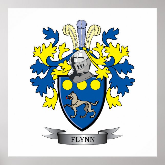 Póster Escudo de armas Flynn (Frente)
