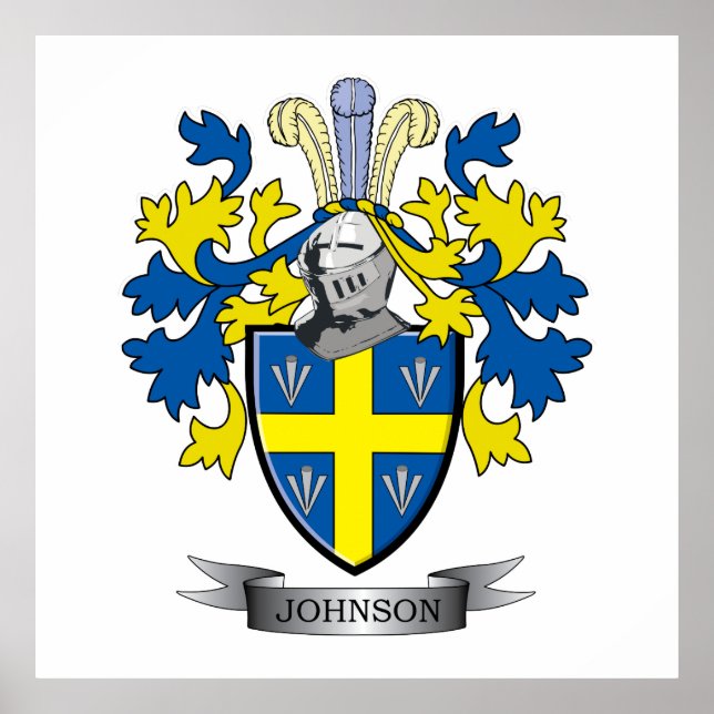 Póster Escudo de armas Johnson (Frente)