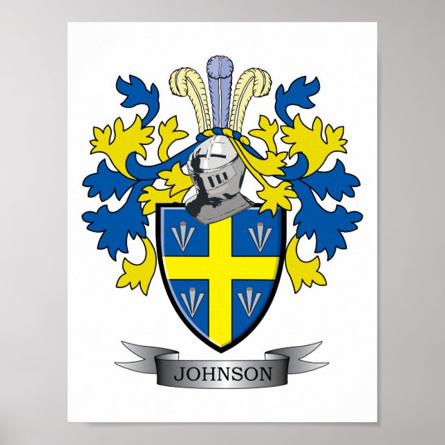 Póster Escudo de armas Johnson (Frente)