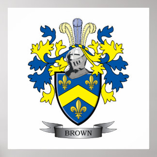 Póster Escudo de armas marrón