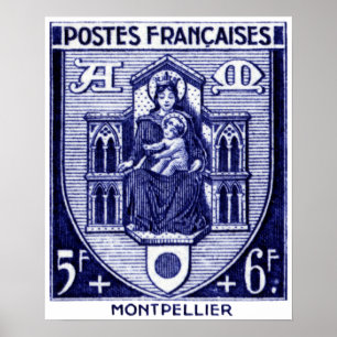 Póster Escudo de armas, Montpellier Francia