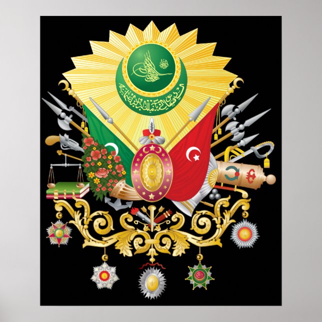 Póster Escudo de armas otomano (Frente)