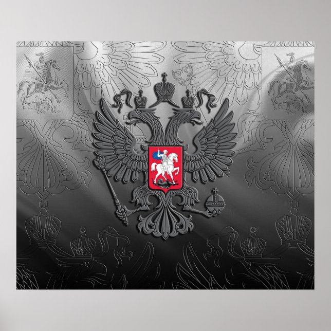 Póster Escudo de armas ruso (Frente)