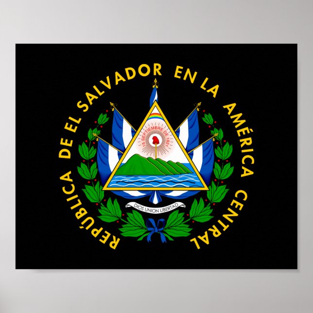 Póster Escudo de El Salvador (Frente)