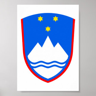 Póster Escudo de Eslovenia
