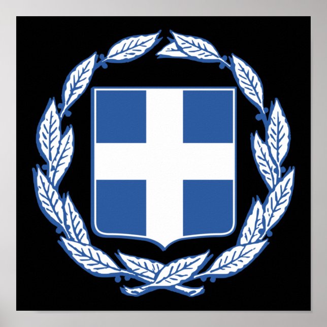 Póster Escudo de Grecia (Frente)