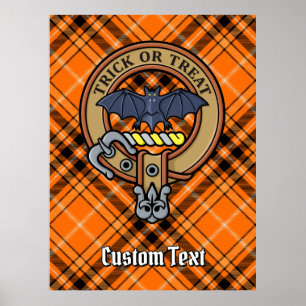 Póster Escudo de Halloween sobre Tartán