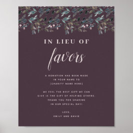 Póster Escudo de jardín | Fundación de donaciones de Boda