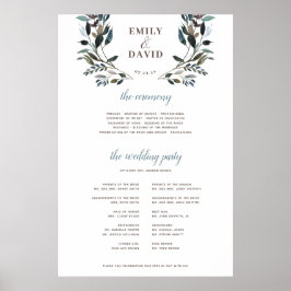 Póster Escudo de jardín | Rótulo del Programa de Ceremoni