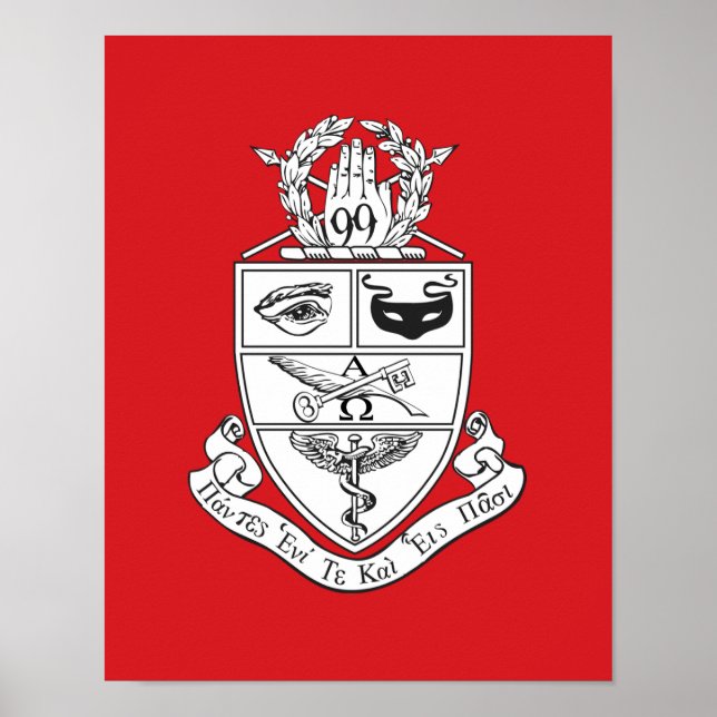 Póster Escudo de Kappa Psi (Frente)