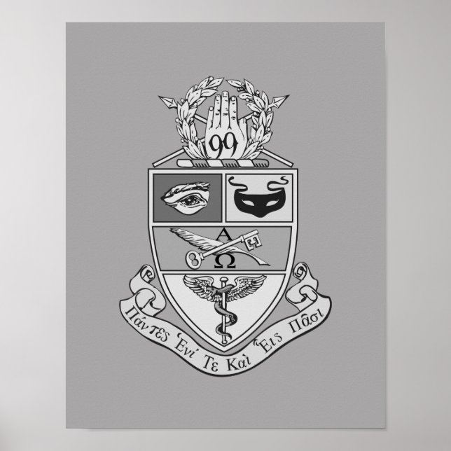 Póster Escudo de Kappa Psi (Frente)