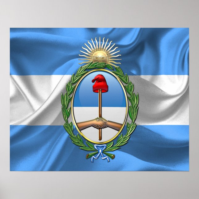 Póster Escudo de la Argentina (Frente)