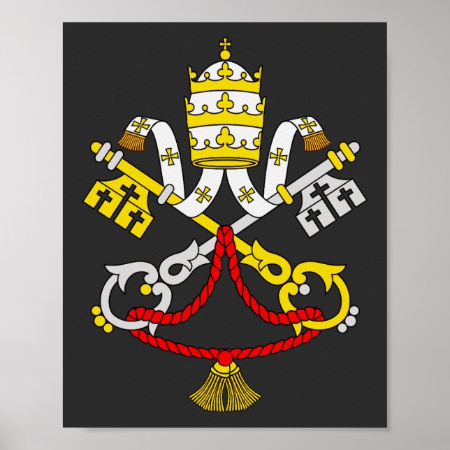 Póster Escudo de la Ciudad del Vaticano (Frente)