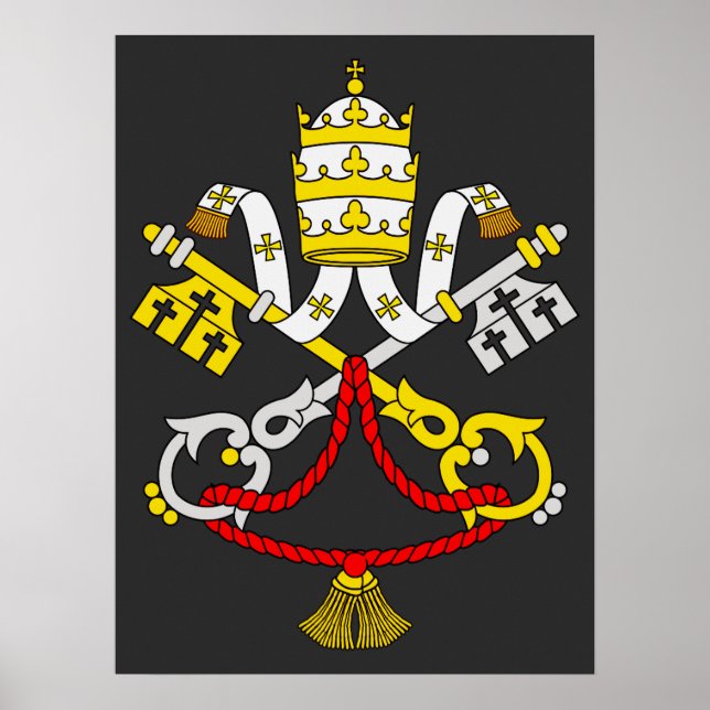 Póster Escudo de la Ciudad del Vaticano (Frente)