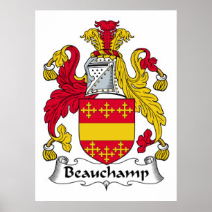Póster Escudo de la familia de Beauchamp