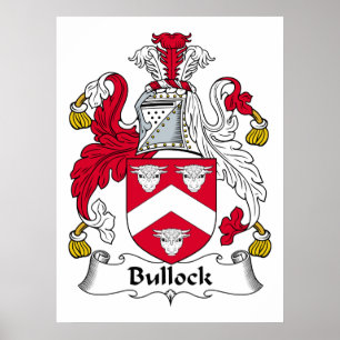 Póster Escudo de la familia de Bullock