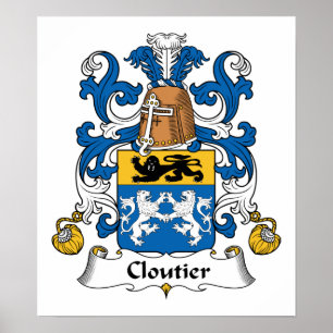 Póster Escudo de la familia de Cloutier
