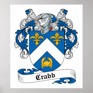 Póster Escudo de la familia de Crabb