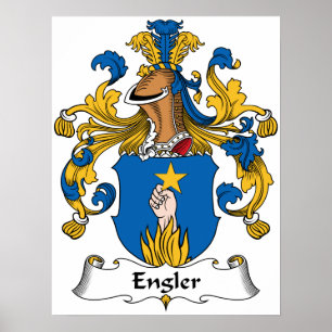 Póster Escudo de la familia de Engler