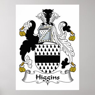 Póster Escudo de la familia de Higgins
