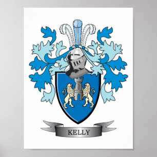 Póster Escudo de la familia de Kelly