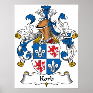 Póster Escudo de la familia de Korb