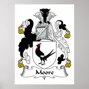 Póster Escudo de la familia de Moore